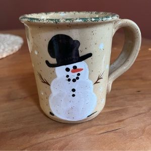 Three Rivers Pottery Snowman Mug